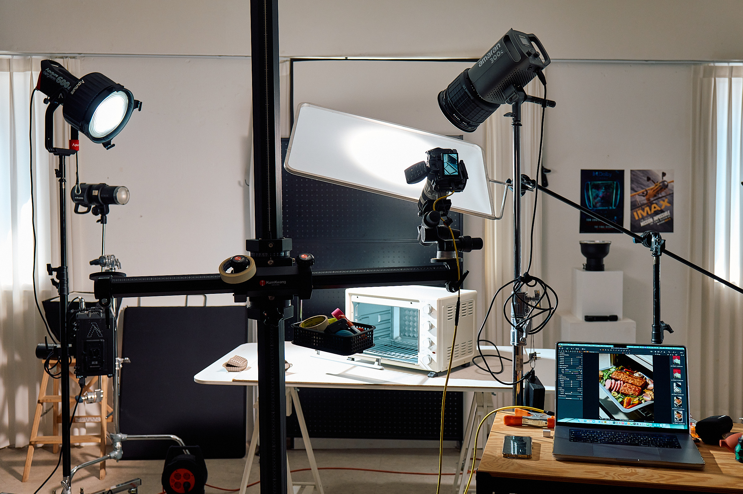 Production setup — main set