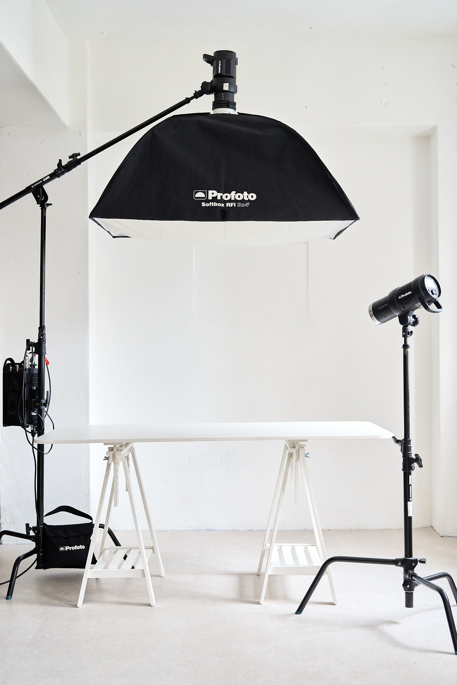 Profoto lighting — clean setup